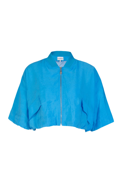 Back Zipped Bomber Jacket